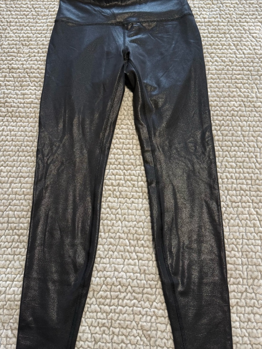 lululemon Wunder Train High-Rise 28” - Foil shiny leggings